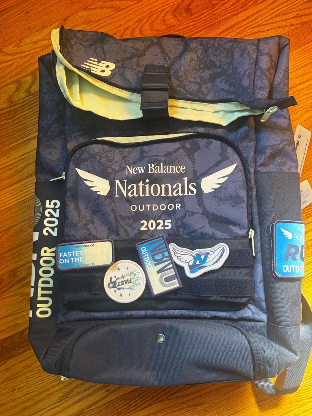 New Balance Nationals Outdoor 2025 Backpack With Patches